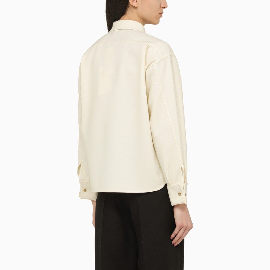 Max Mara o1d2blof0824 Wool Shirts in Ivory Size XS / US 0-2 / IT 36-38 - 2 Thumbnail