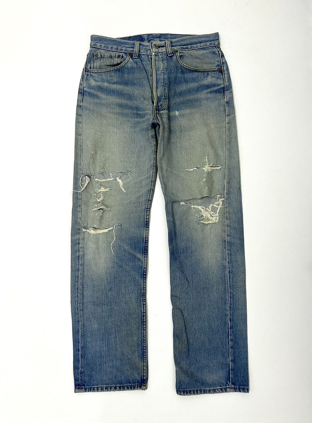 Levi's × Levi's Vintage Clothing Vintage Levis 501 xx Distressed Jeans Size US 30 / EU 46 - 1 Thumbnail