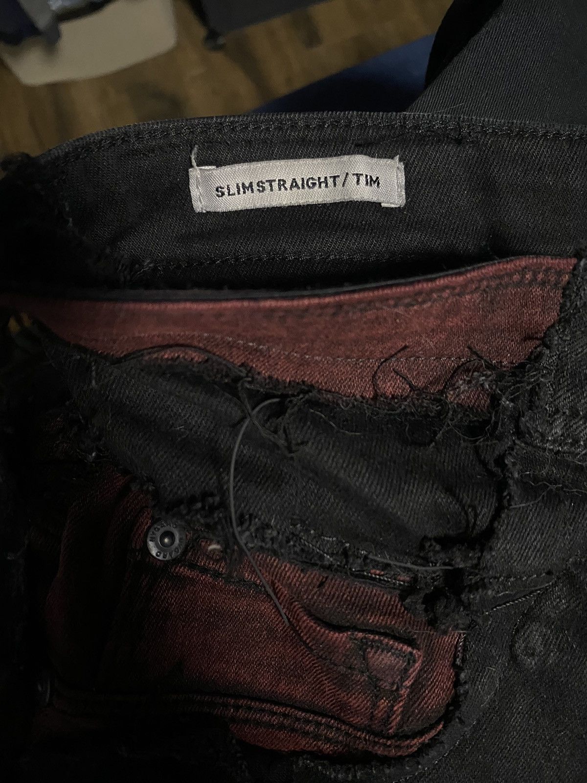 Le Grande Bleu (L.G.B.) pierced patchwork denim Size US 31 - 4 Thumbnail