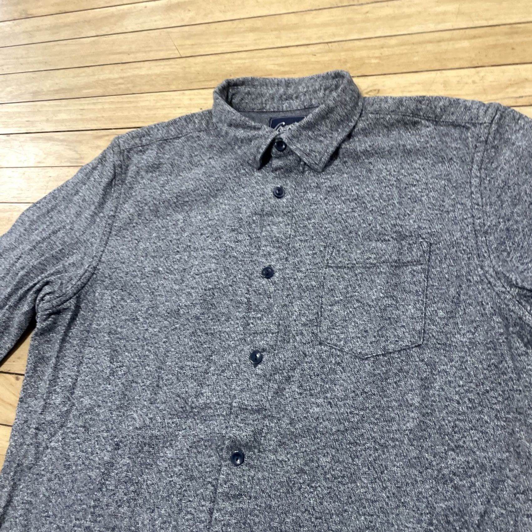 Grayers VINTAGE Grayers Heritage Flannel Shirt Men L Gray Knit Monochrome Streetwear Old Money Size US L / EU 52-54 / 3 - 5 Thumbnail
