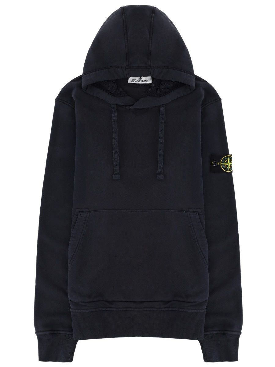 Stone Island STONE ISLAND SWEATSHIRT WITH LOGO - BLUE Size US L / EU 52-54 / 3 - 1 Thumbnail