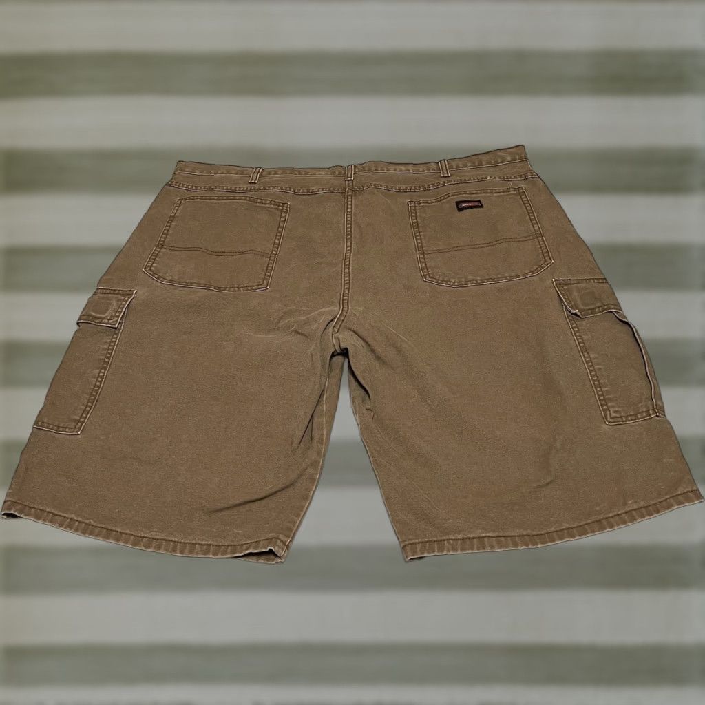 Dickies Dickies Mens Canvas Cargo Work Shorts 44x13 Brown Size US 44 / EU 60 - 1 Thumbnail