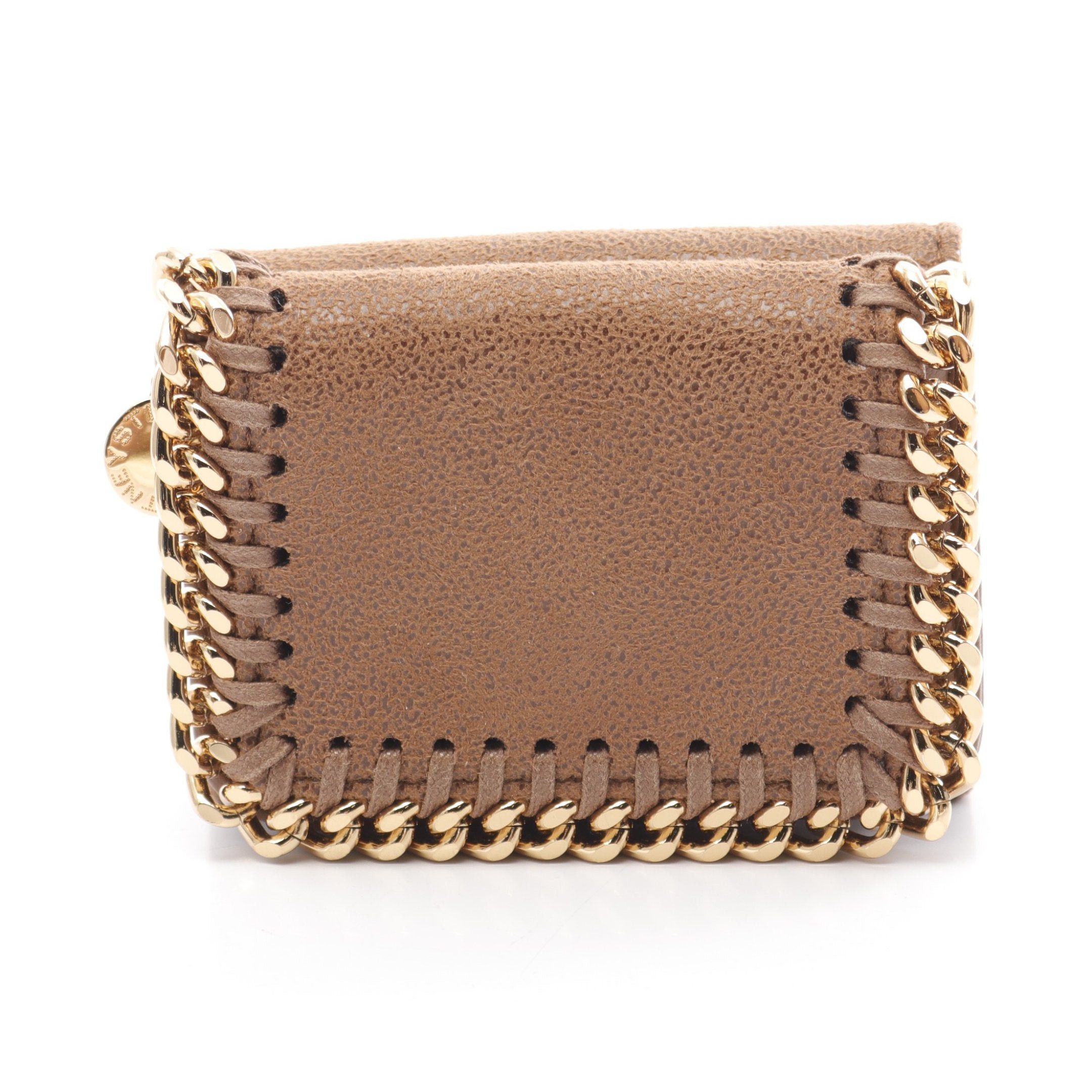 Stella McCartney Stella Mccartney Falabella Mini Wallet Trifold Fake Leather Brown Size ONE SIZE - 1 Thumbnail