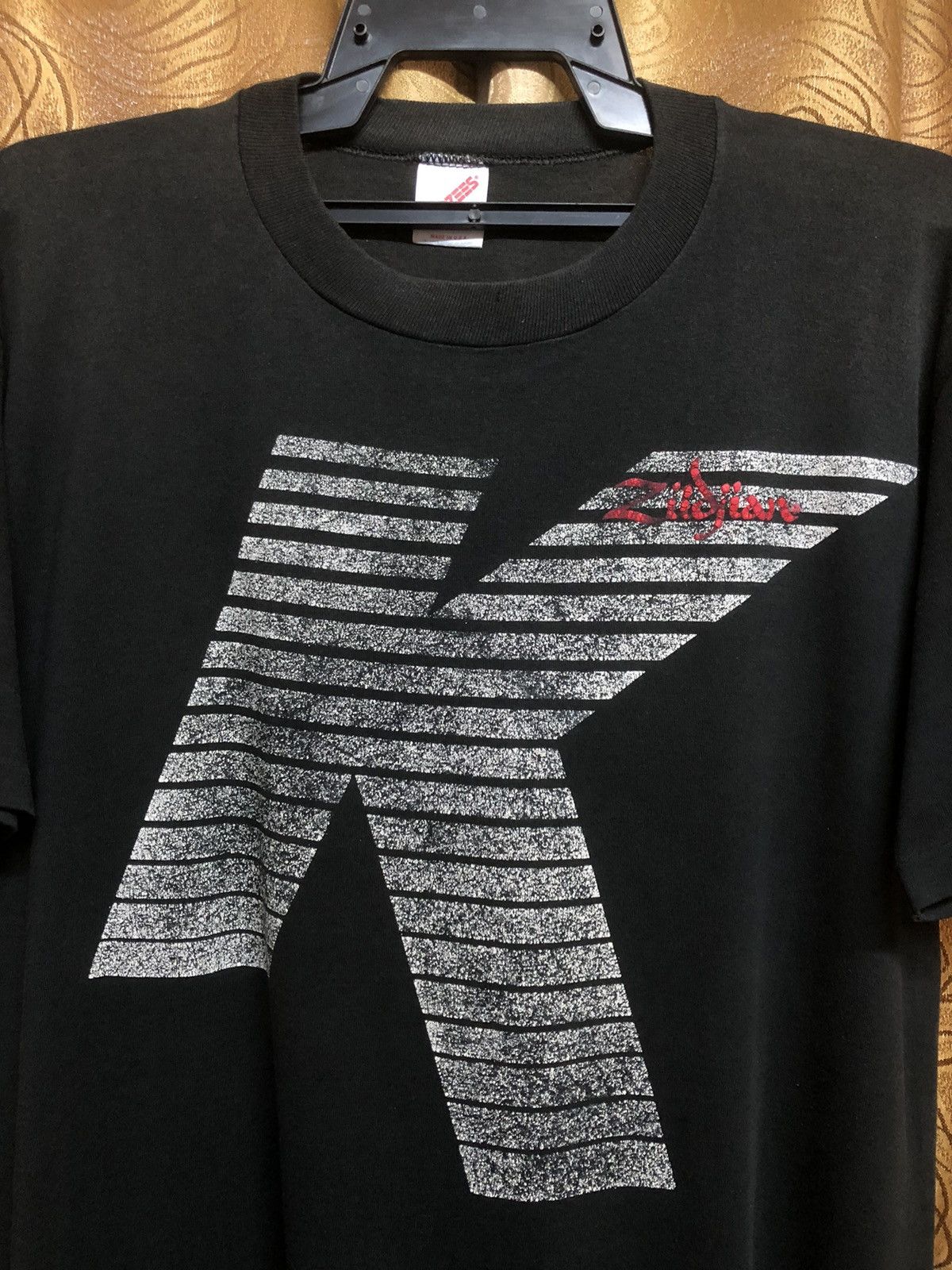 Band Tees × Vintage Vintage 90s Zildjian K Series Cymbal Rare Tee Size US L / EU 52-54 / 3 - 2 Thumbnail