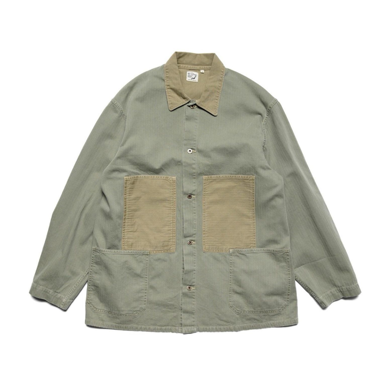 Orslow Herringbone Utility Coverall Jacket Size US XXL / EU 58 / 5 - 1 Thumbnail