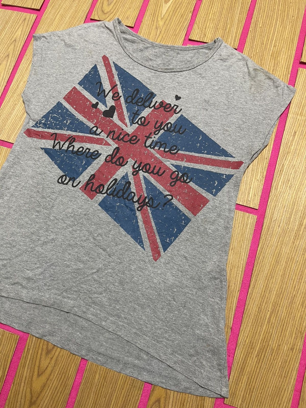 If Six Was Nine Y2K GITA COLLECTION short women tshirt big flag style Size M / US 6-8 / IT 42-44 - 2 Thumbnail