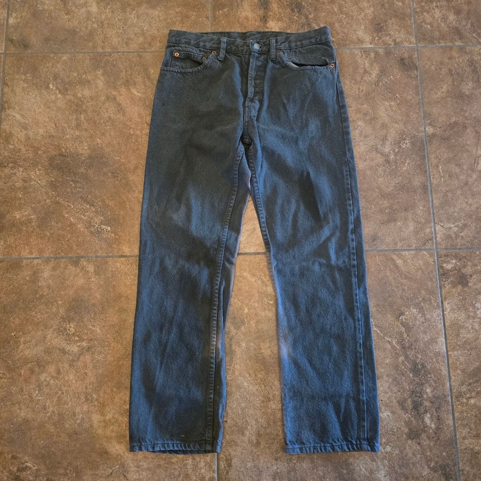 Levi's Dark Olive | LEVI | 501 Straight Jean Size US 32 / EU 48 - 1 Thumbnail