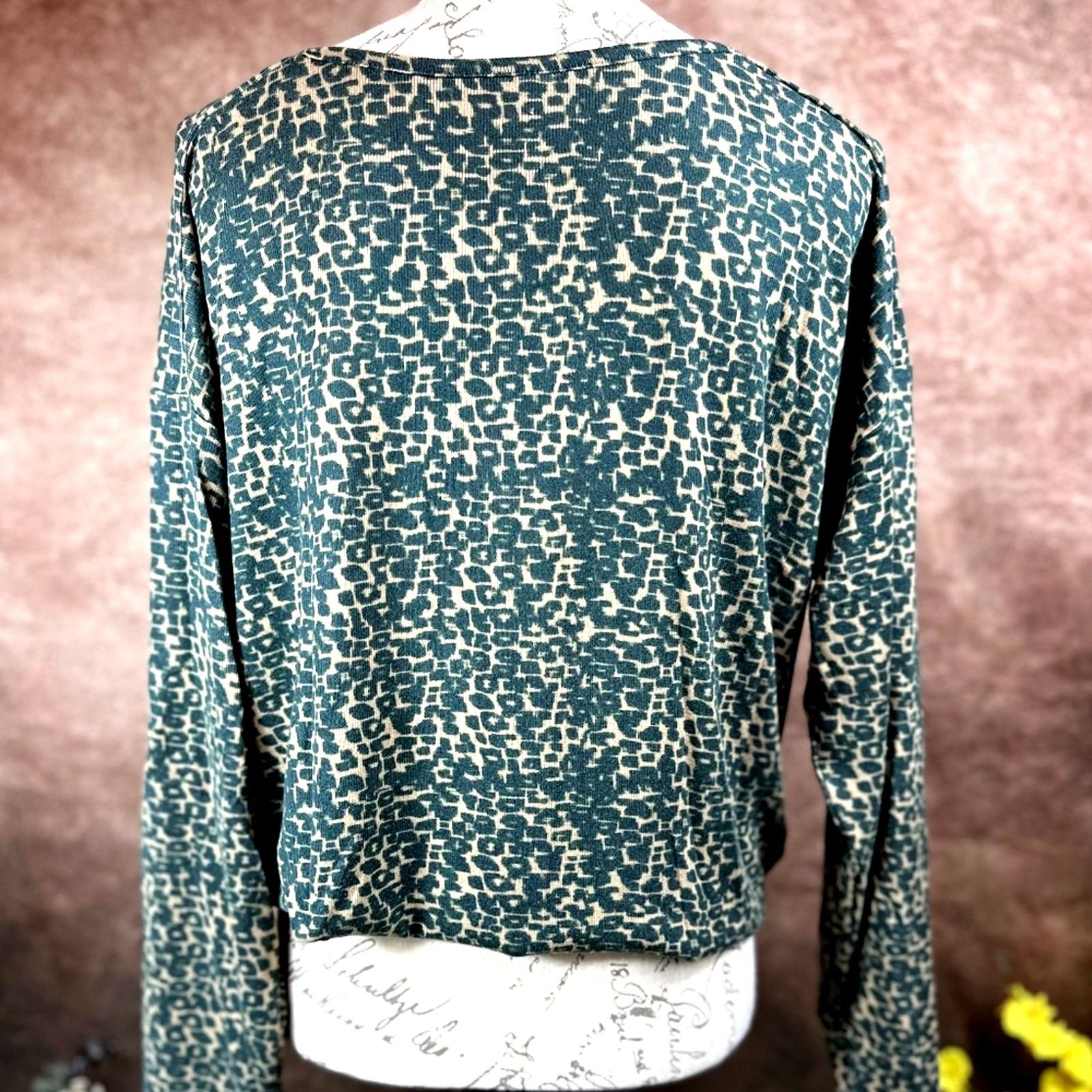 Other Retreat Rhonda Shear Drawstring Hem Tunic Animal Print L Size L / US 10 / IT 46 - 10 Thumbnail