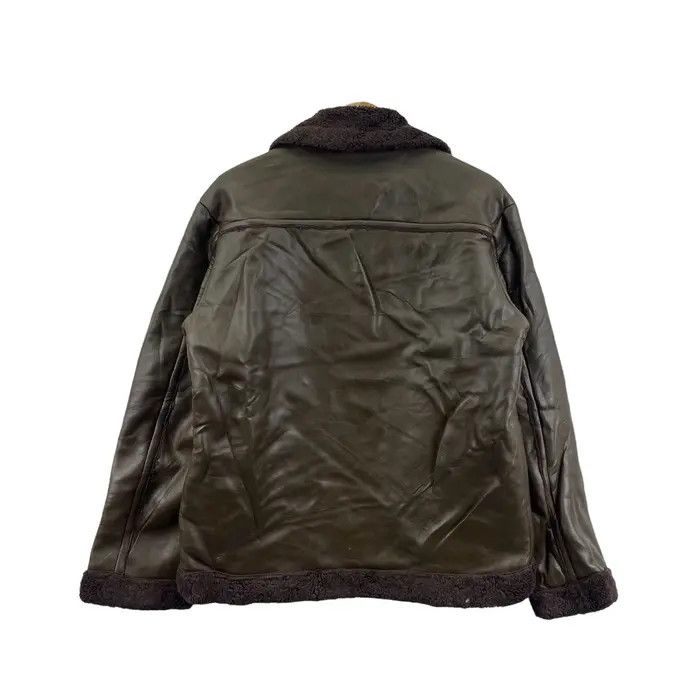 Vintage Vtg ROLLER GEAR CANADA Shearling Bomber Leather Jacket Size US M / EU 48-50 / 2 - 3 Thumbnail