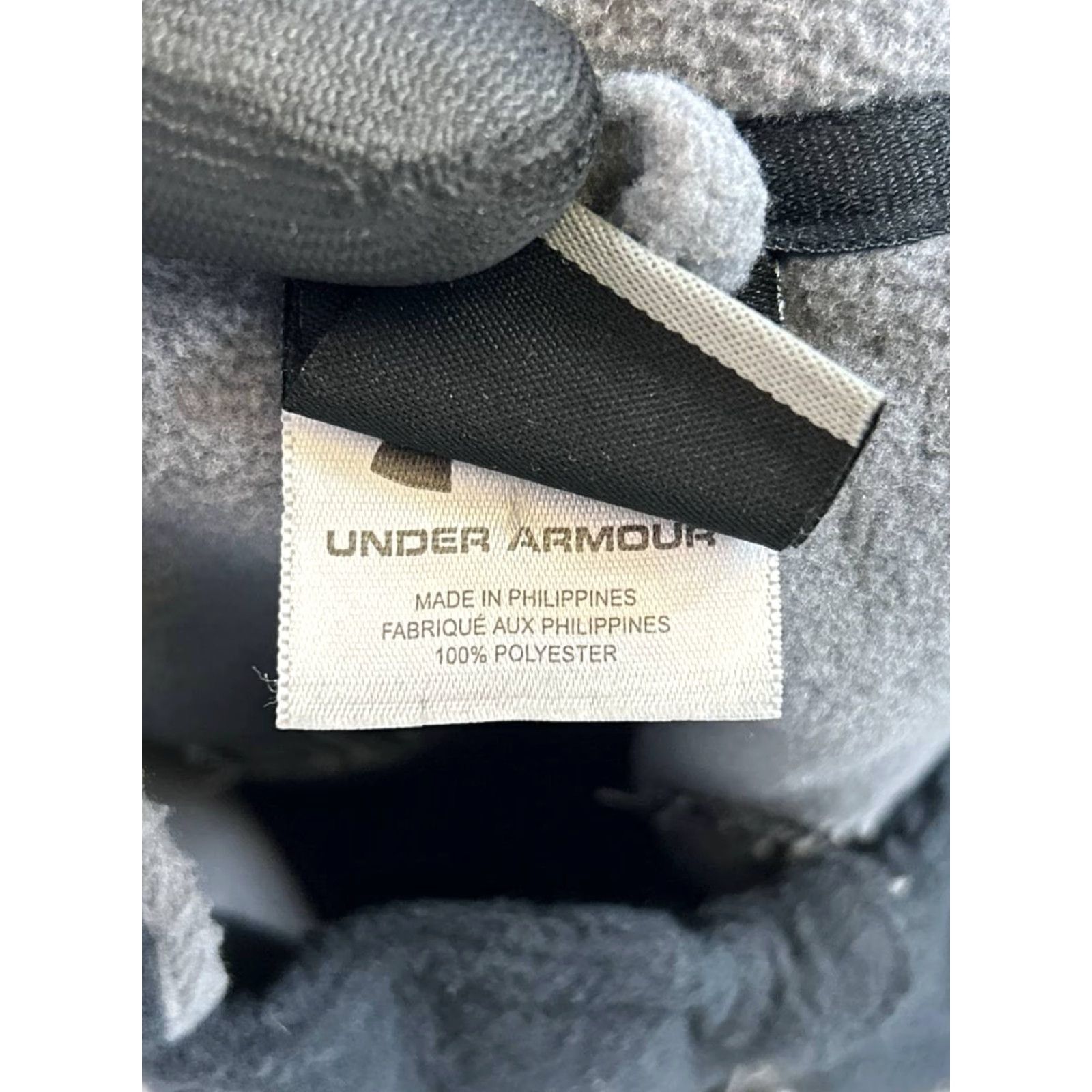 Under Armour Under Armour Mens XL Black Gray Quarter Zip Fleece Sweater Size US XL / EU 56 / 4 - 5 Thumbnail