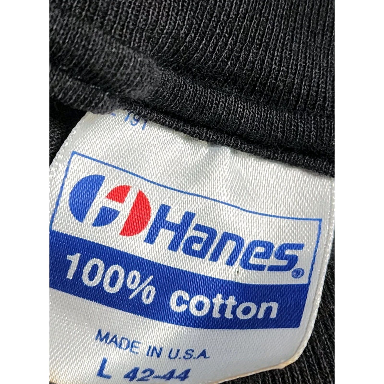 Hanes VINTAGE Hanes Mens T-Shirt Double-Sided Americas Most Wanted - Black Crew Neck 1990s L Adult Large Size US L / EU 52-54 / 3 - 7 Thumbnail