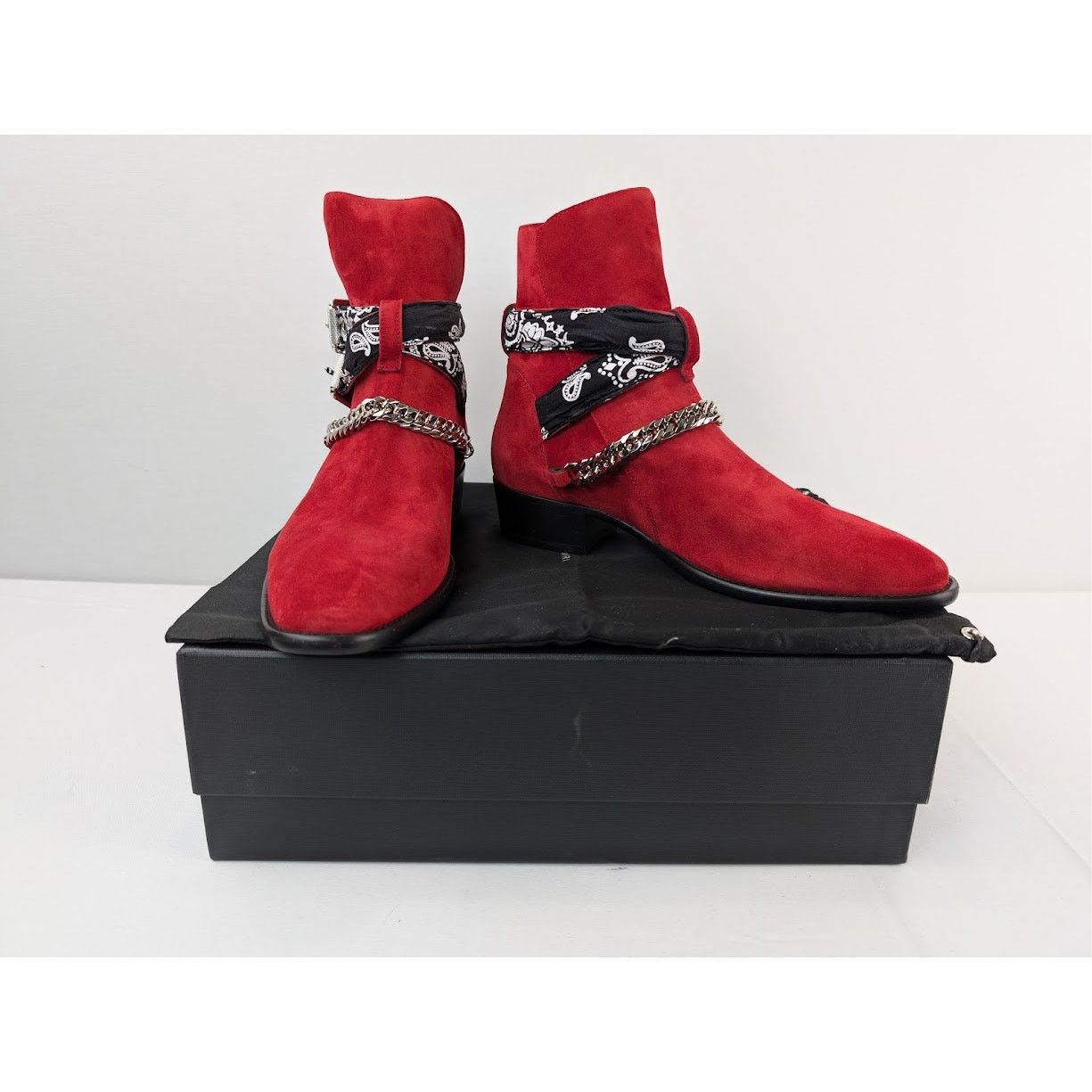 Amiri o1rshd1 Q:2 / Bandana Boots in Merlot Size US 9 / EU 42 - 20 Thumbnail