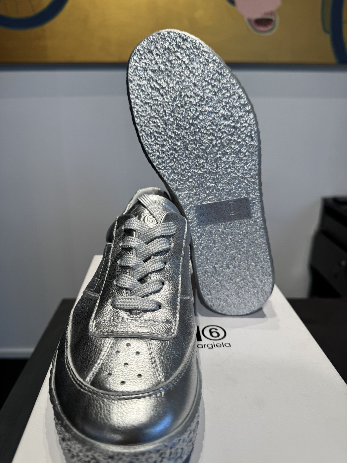 Maison Margiela MM6 silver sneakers 36 Size US 6 / IT 36 - 5 Thumbnail