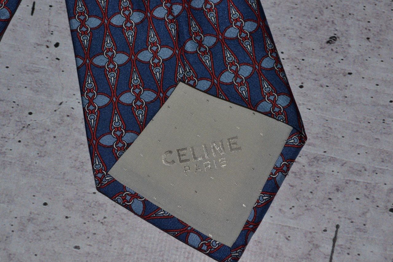 Celine × Vintage Vintage Celine Tie Silk Size ONE SIZE - 7 Thumbnail