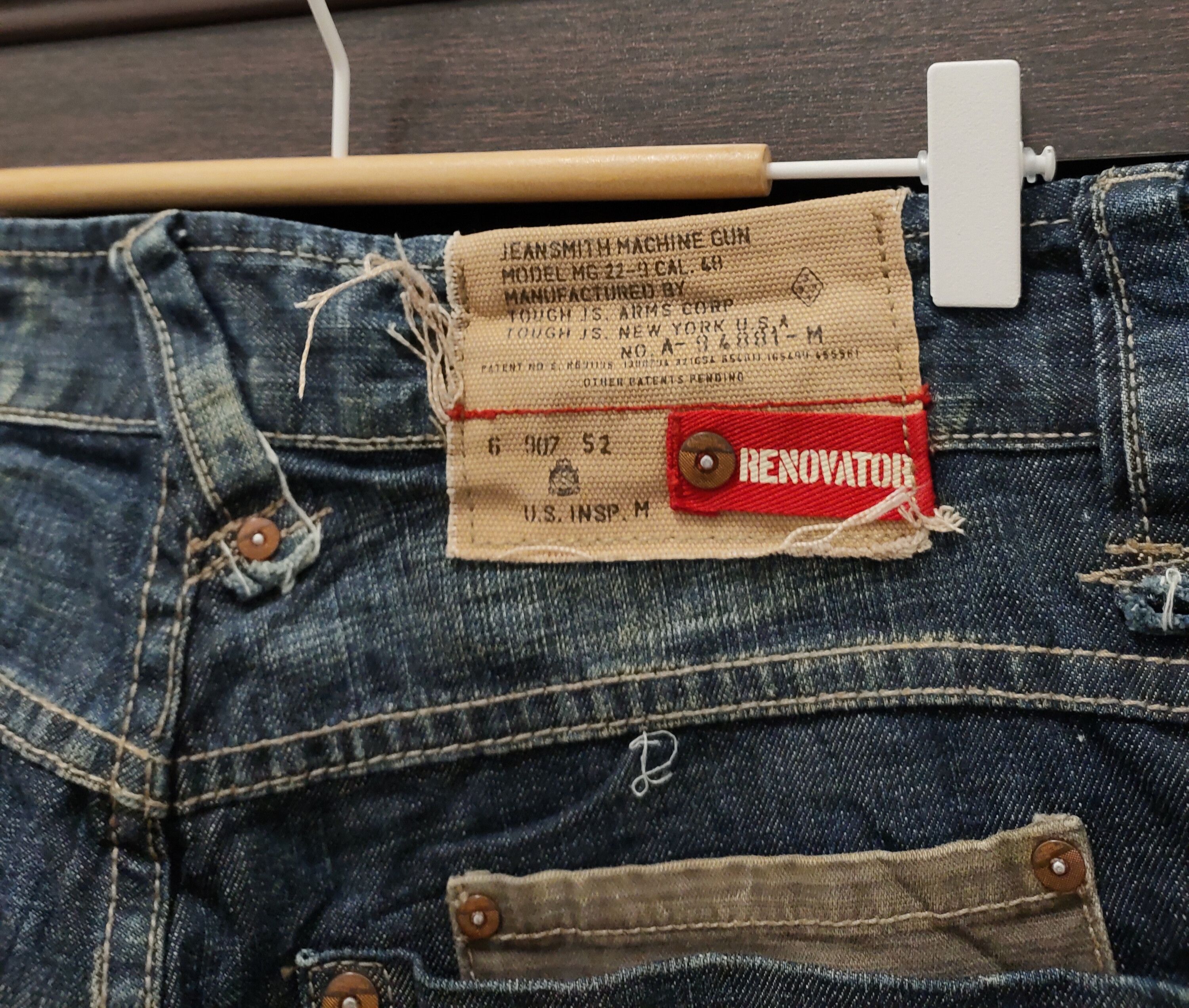 Tribal Streetwear 💥 Tough Jeansmith Machine Gun Flared Denim💥 Size US 36 / EU 52 - 10 Thumbnail