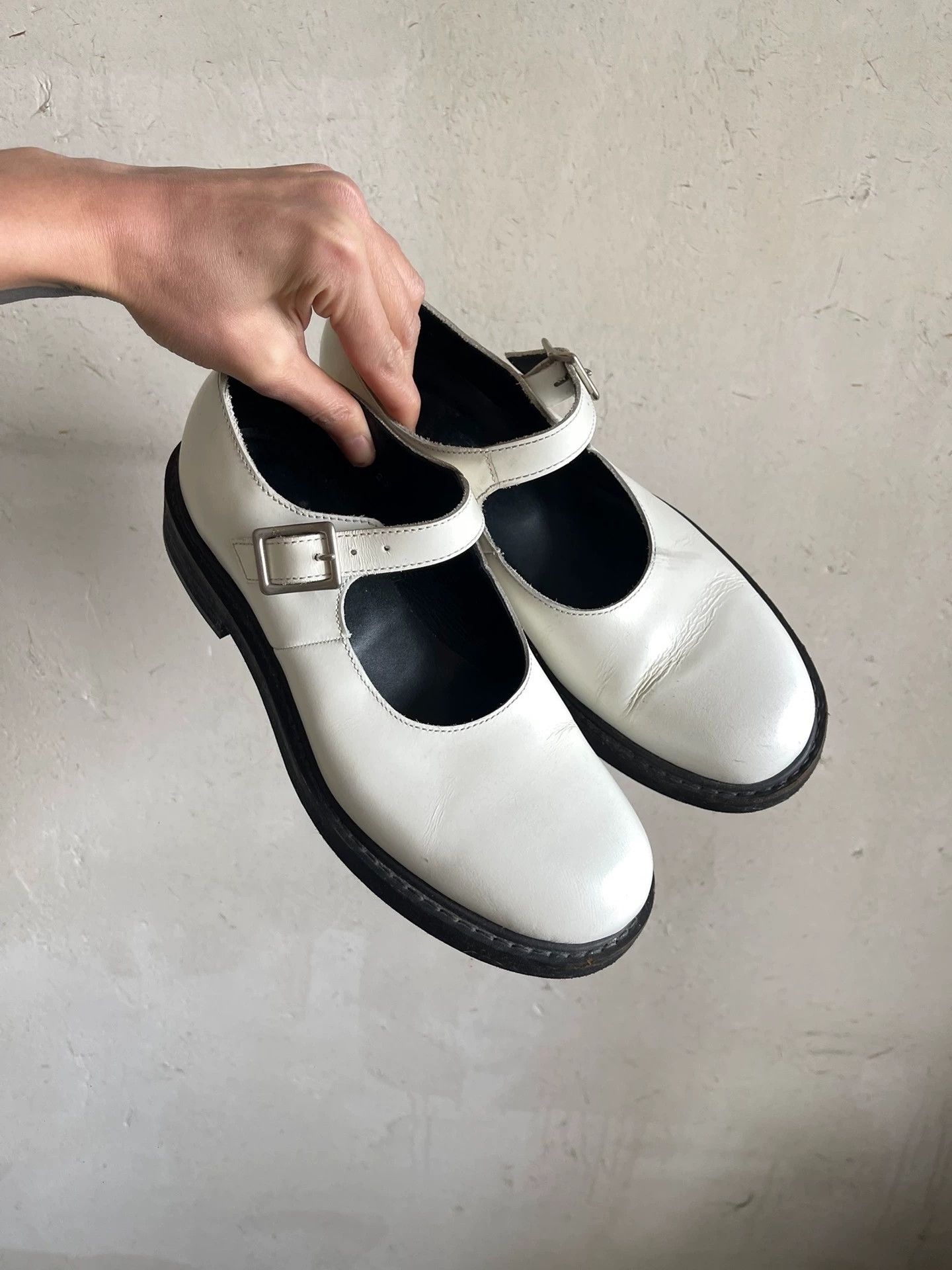 Comme des Garcons CDG Rei Kawakubo women's Mary Jane buckle shoes 38-40 Size US 7.5 / IT 37.5 - 2 Thumbnail