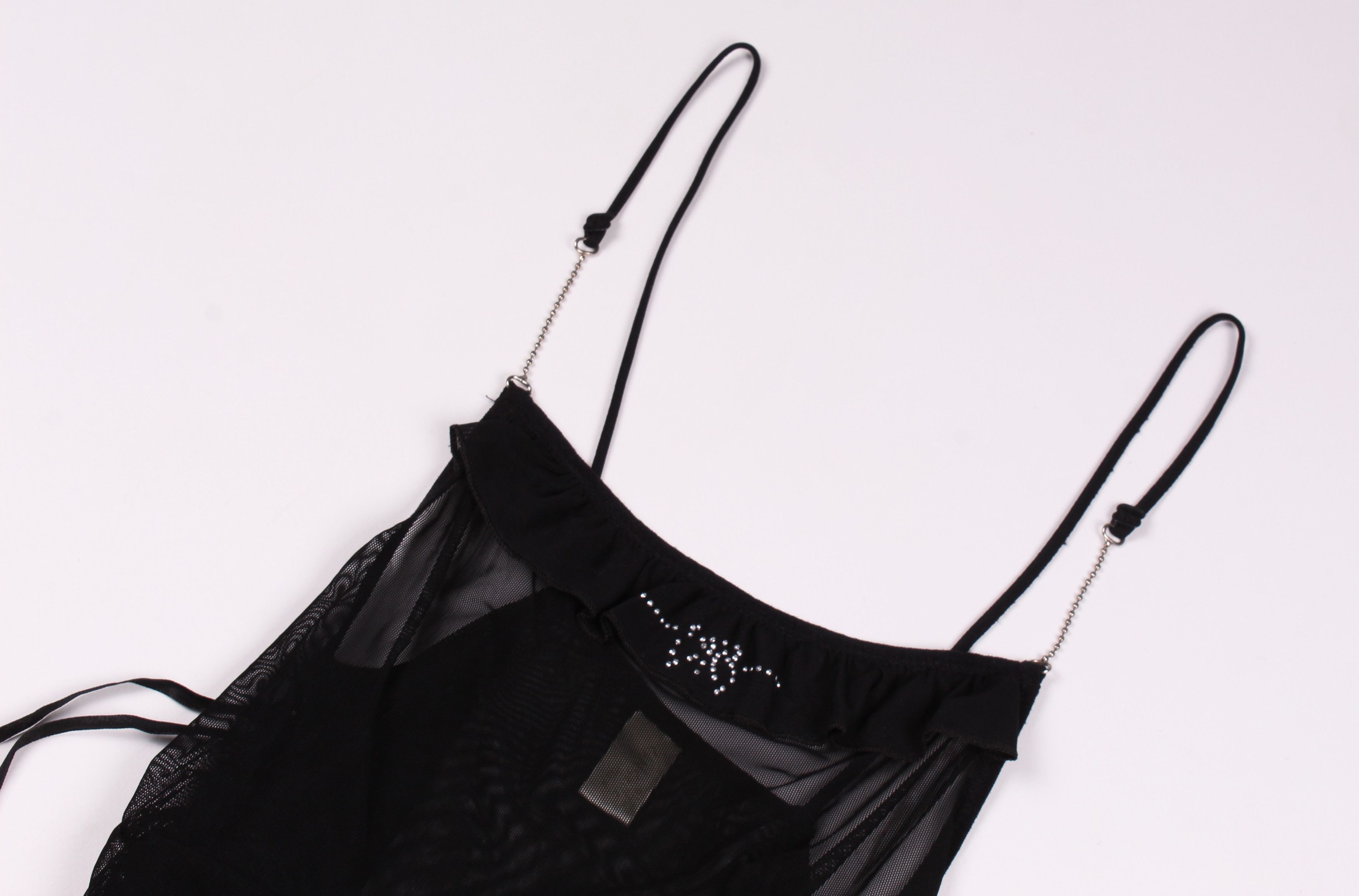 Vintage Vintage Sanselle Sexy Bondage Mesh Goth Cami Top Size M / US 6-8 / IT 42-44 - 5 Thumbnail