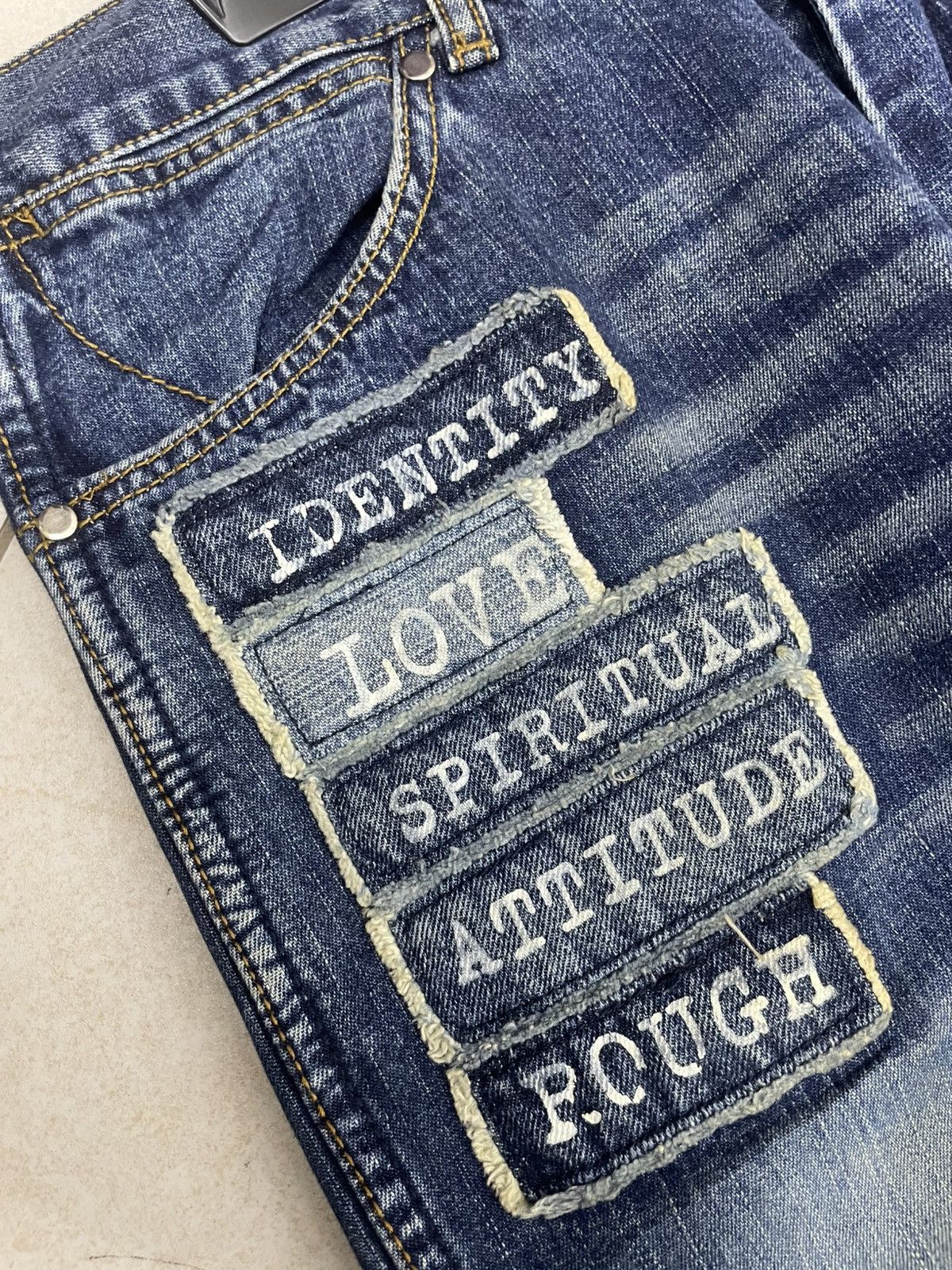 Number (N)ine NUMBER (N)INE PATCHWORK DENIM PANTS Size US 31 - 8 Thumbnail