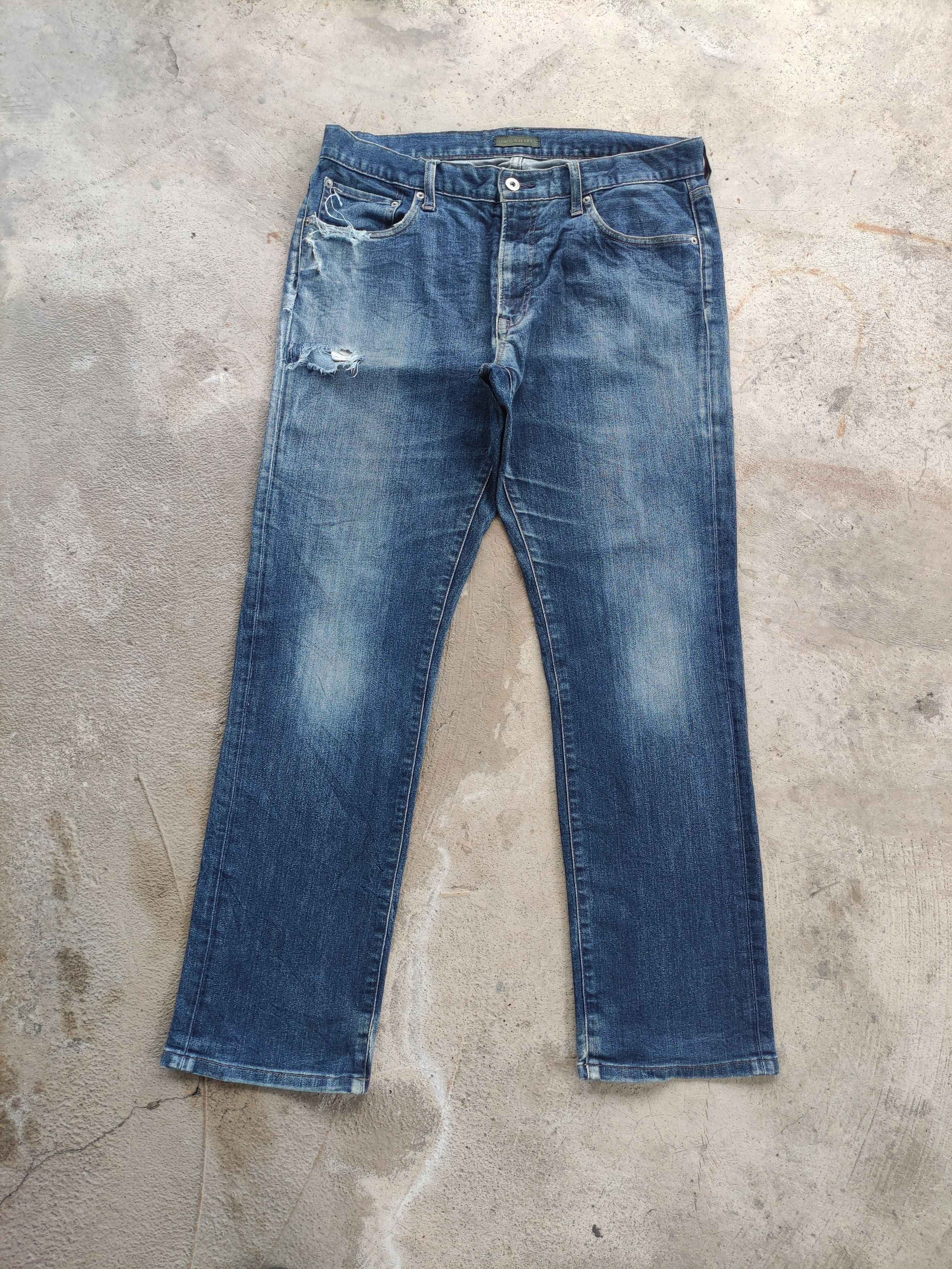 Japanese Brand Vintage Japanese Brand Distressed Faded Denim Pants Size US 31 - 1 Thumbnail