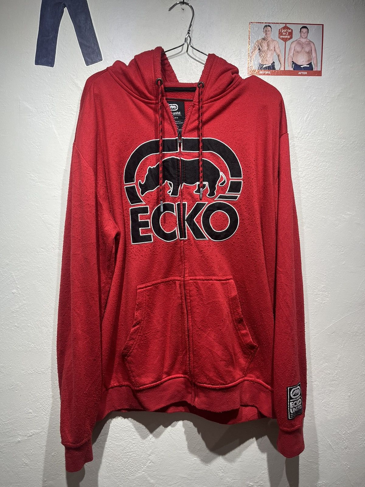 Ecko Unltd. × Marc Ecko Vintage Y2k ecko unltd. zip up hoodie Size US L / EU 52-54 / 3 - 1 Thumbnail
