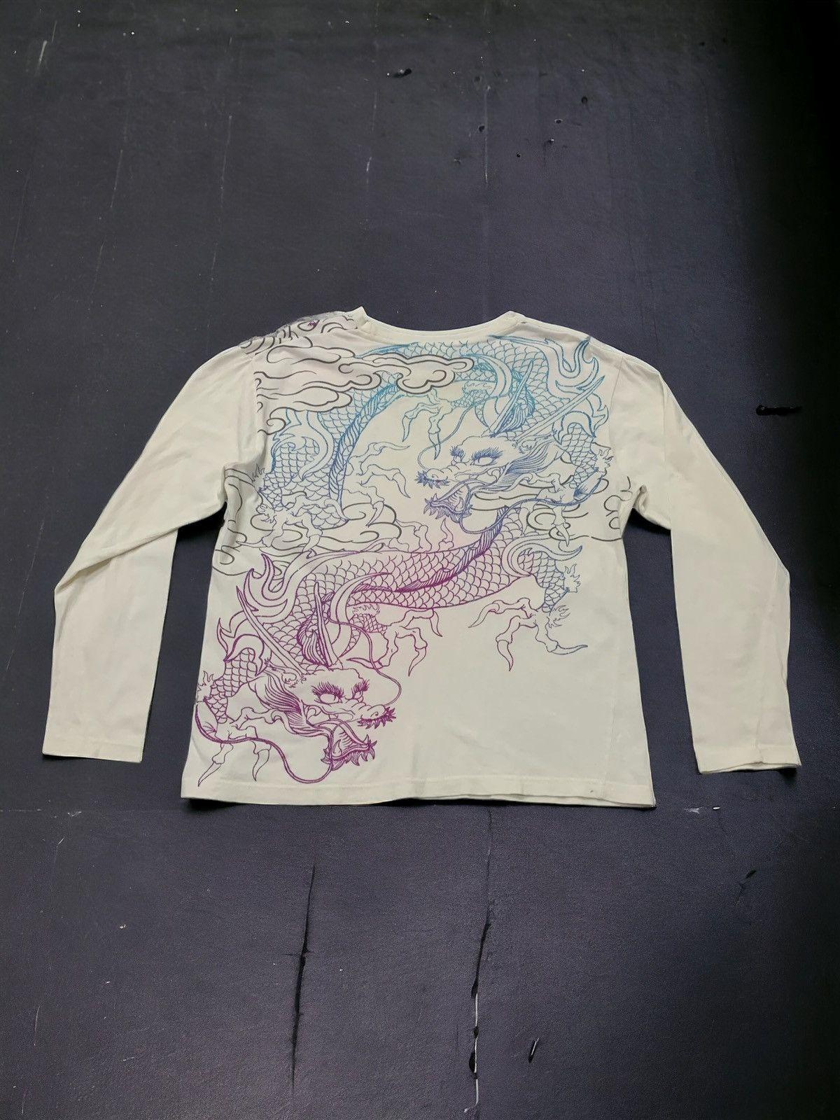 Japanese Brand Space Opera Dragon Koi Yakuza Japan Gangster Religion Size US L / EU 52-54 / 3 - 1 Thumbnail