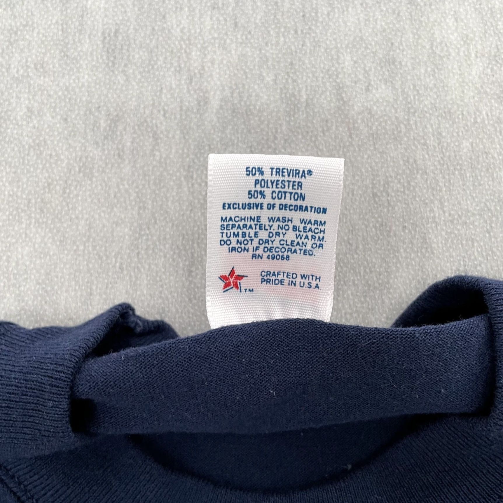 Soffe VINTAGE Camp Blanding Florida National Guard Eagle T-Shirt Adult Medium Blue Army Military 90s Mens Size US M / EU 48-50 / 2 - 6 Thumbnail