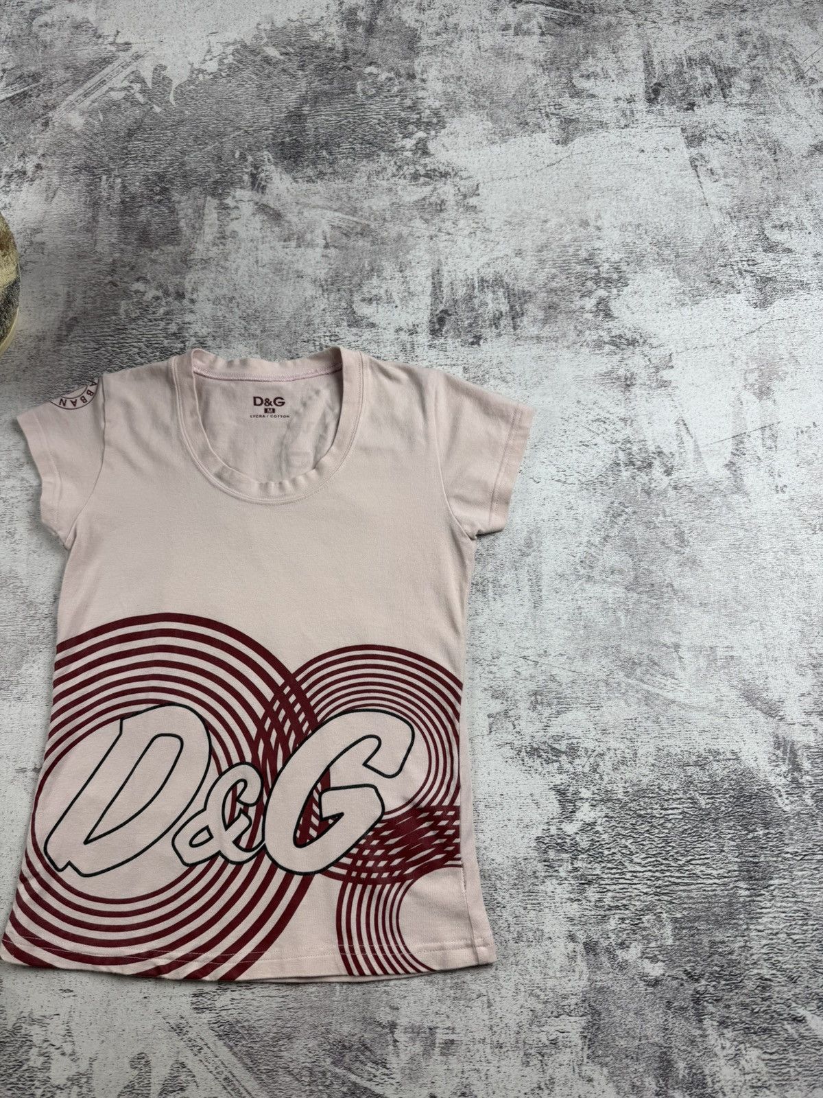 Dolce & Gabbana Dolce & Gabbana Slim Cotton Lycra Vintage Y2K Logo Jersey Women’s T Shirt Top Size M / US 6-8 / IT 42-44 - 4 Thumbnail