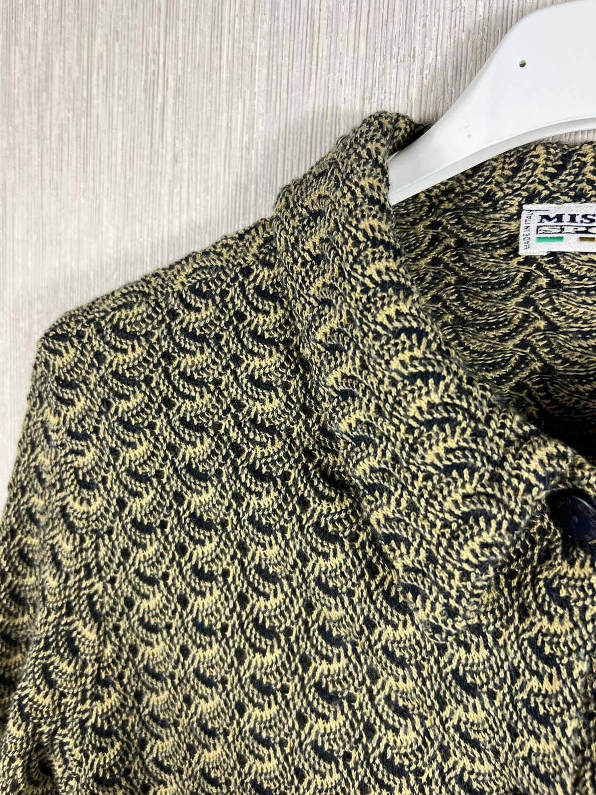 Missoni Vintage 90s Missoni Sport wool knit button up shirt pattern Size M / US 6-8 / IT 42-44 - 15 Thumbnail