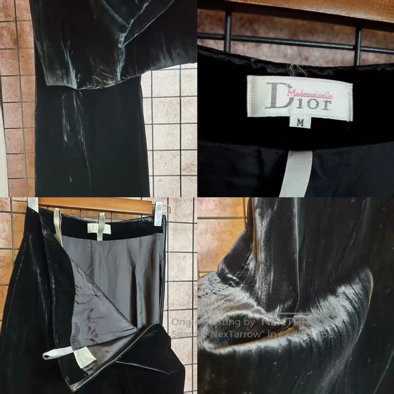 Dior Dior High Waist Velvet Wide Leg Pants. Size US 27 - 7 Thumbnail