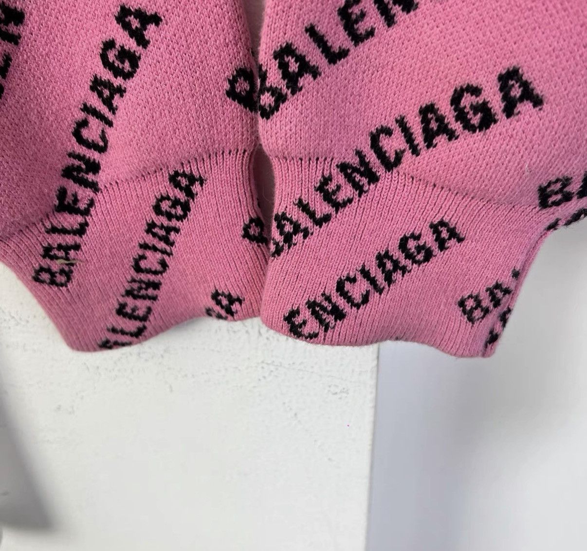 Balenciaga Balenciaga Pink All-Over Print Knit Sweater K12 Size M / US 6-8 / IT 42-44 - 6 Thumbnail