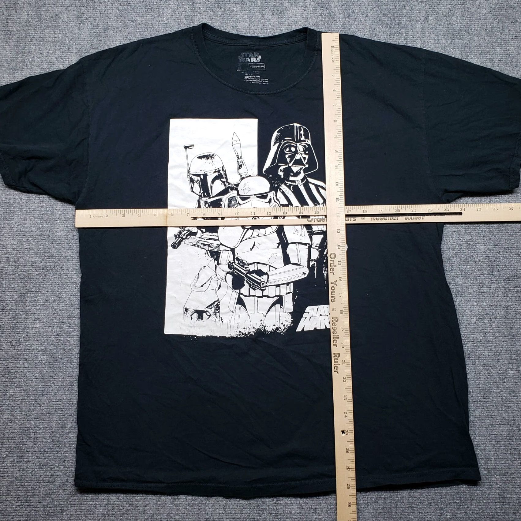 Star Wars Star Wars T-Shirt Mens XL Black Short Sleeve Crew Neck Graphic Print Cotton Size US XL / EU 56 / 4 - 6 Thumbnail