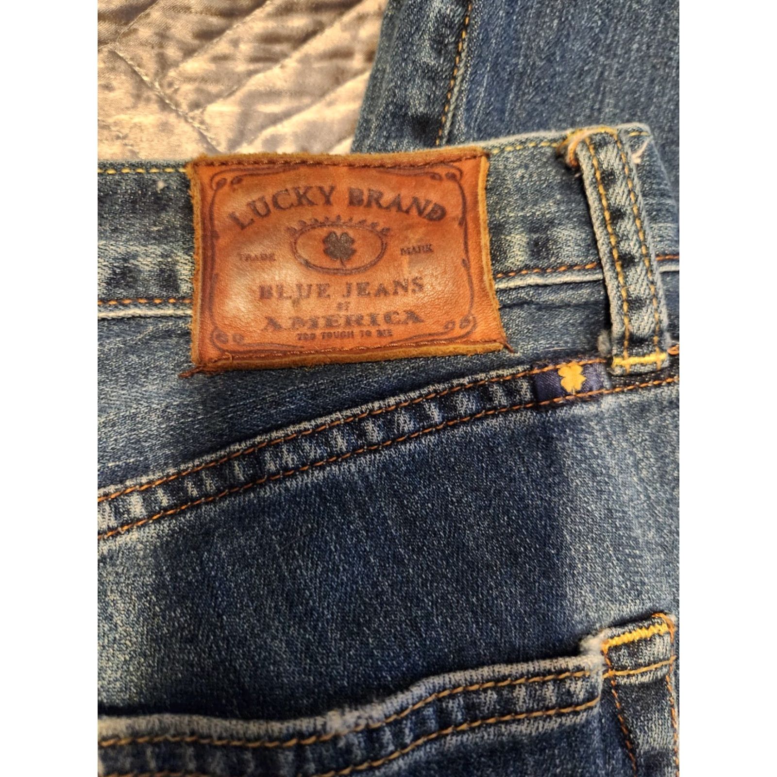 Lucky Brand Lucky Brand Jeans 221 Original Straight Denim Jeans 34 x 32 Men’s Pre Owned Regular 5-Pocket Blue Cotton Denim Straight Fit Classic Mens Pants Size US 34 / EU 50 - 4 Thumbnail
