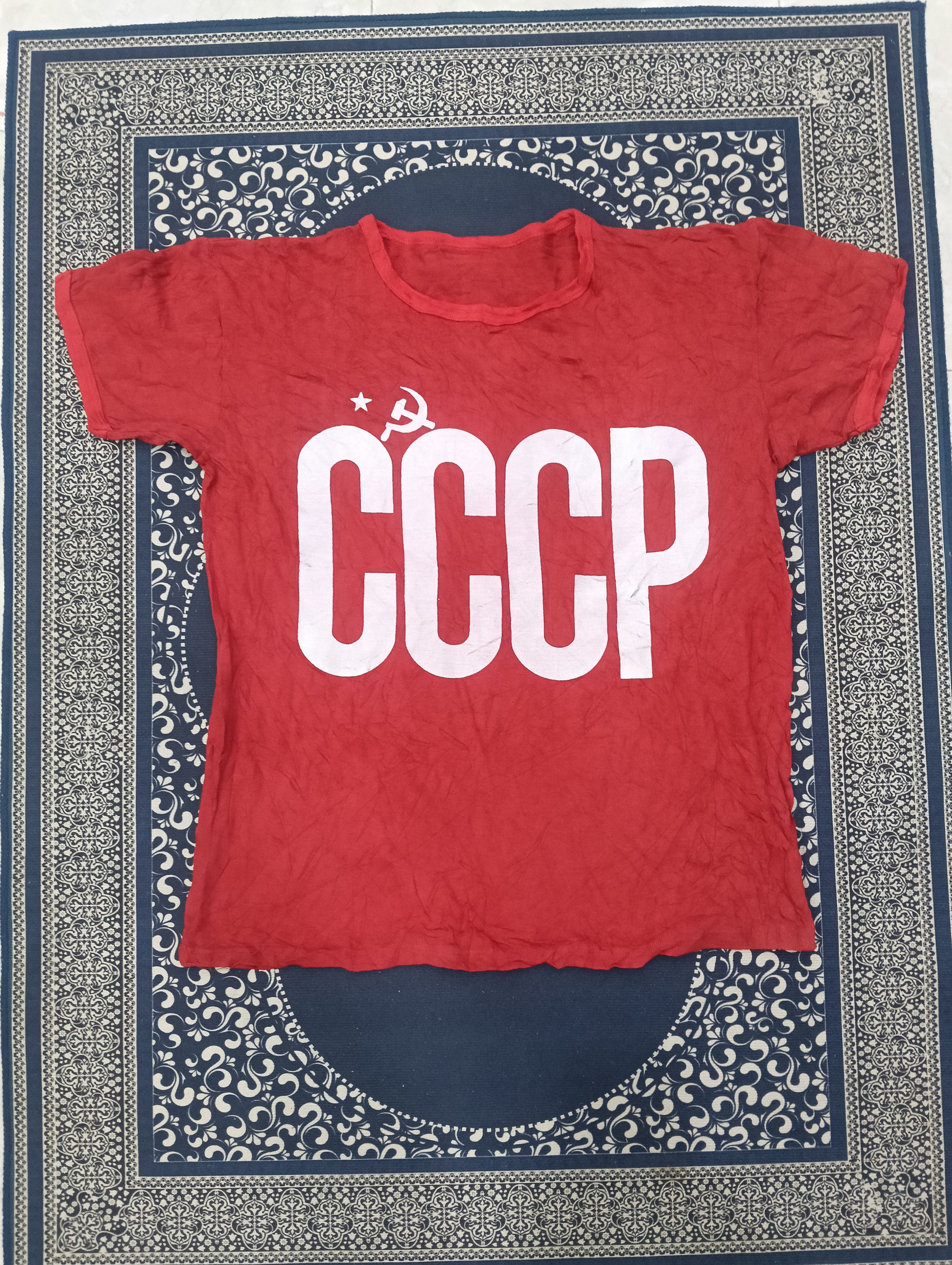 Cccp Ringer CCCP Acronym Russia Hammer Size US XL / EU 56 / 4 - 1 Thumbnail