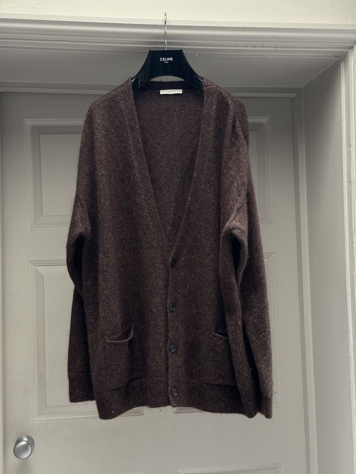 The Row The Row Brown Howser Cardigan in Silk and Mohair size Large Size US L / EU 52-54 / 3 - 7 Thumbnail