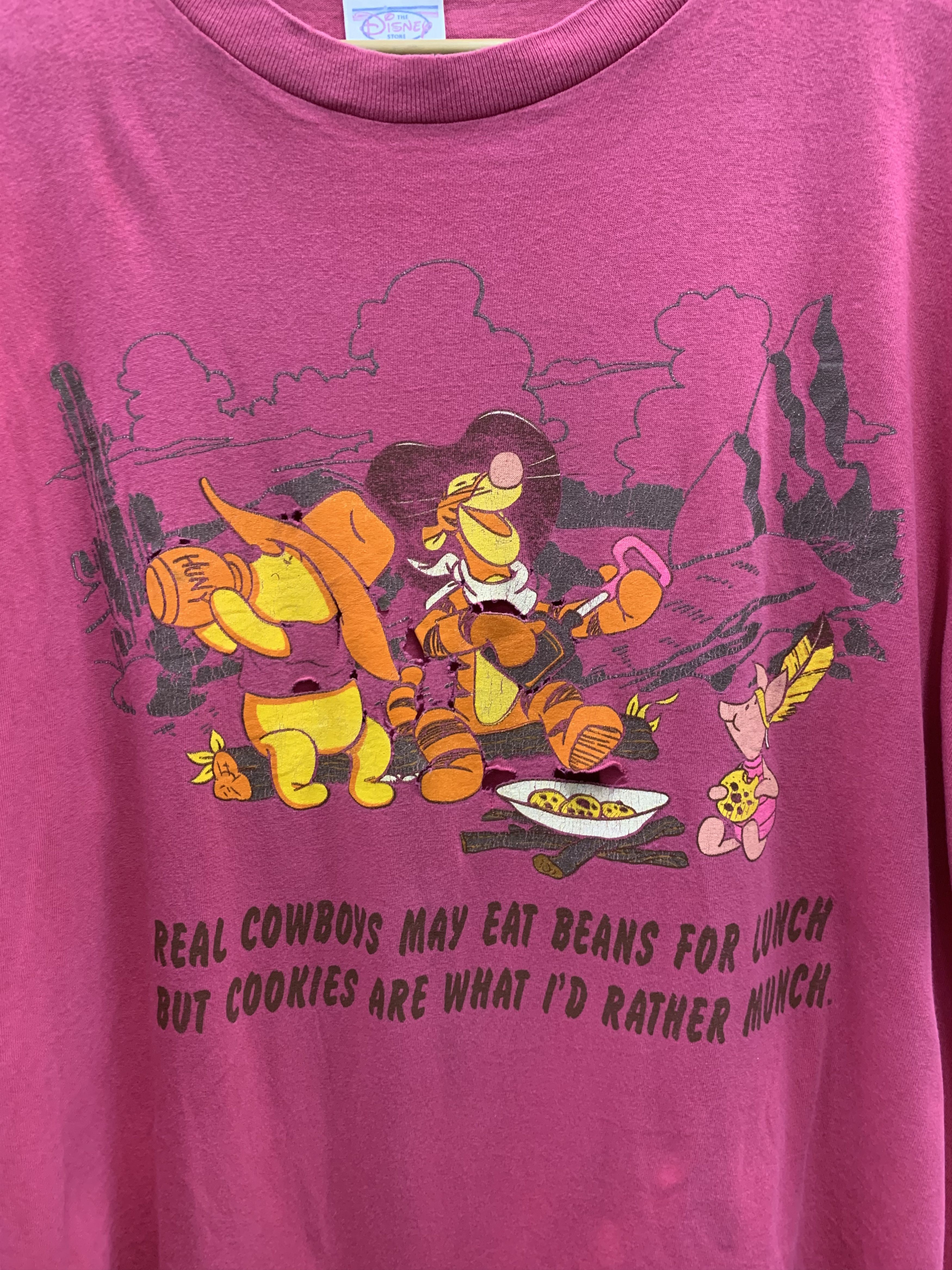 Disney Vintage 90s Disney Pooh Tee TA0065 Size US XL / EU 56 / 4 - 8 Thumbnail