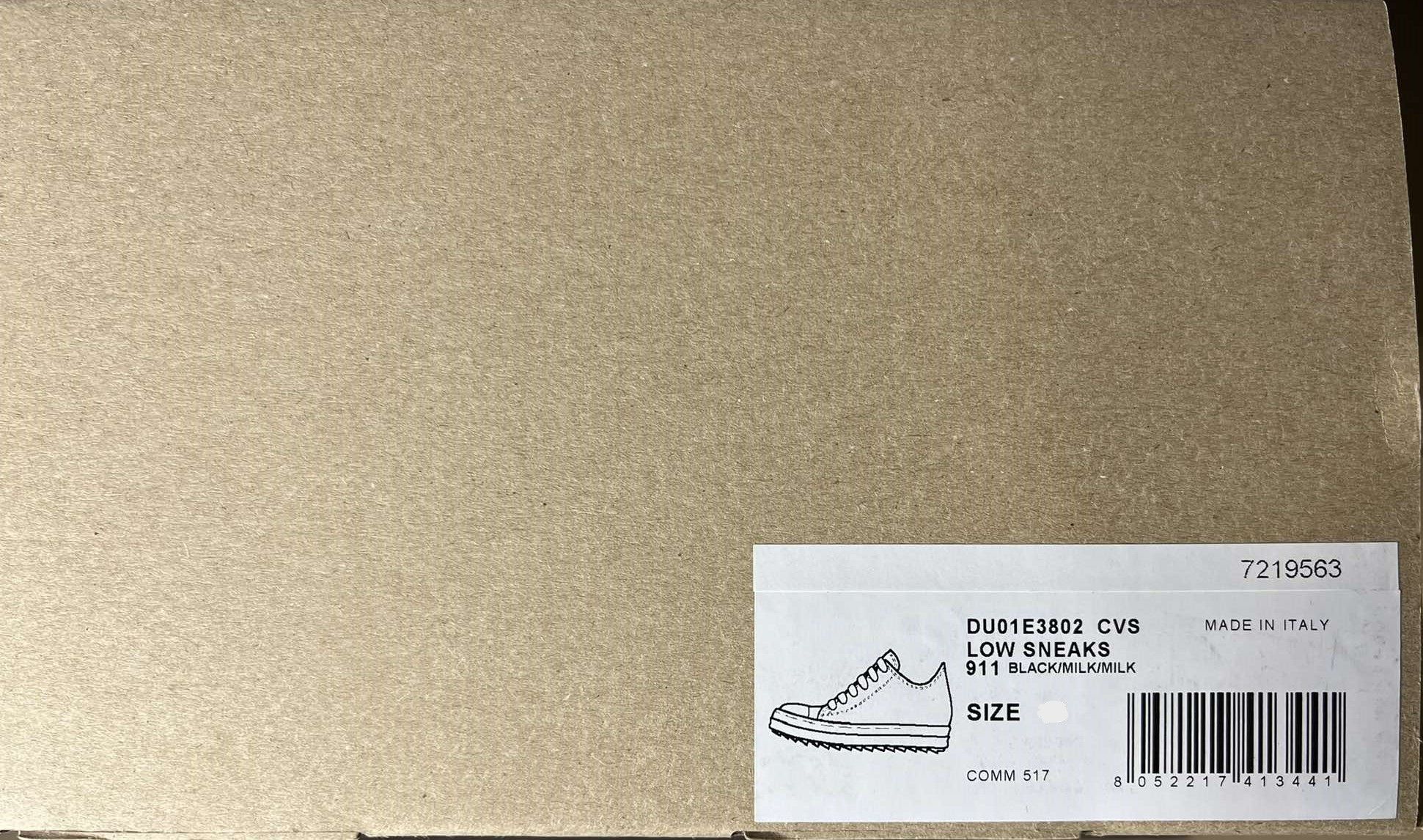 Rick Owens Drkshdw Rick Owens Drkshdw Ramones Low Sneaks Size US 8 / EU 41 - 11 Thumbnail