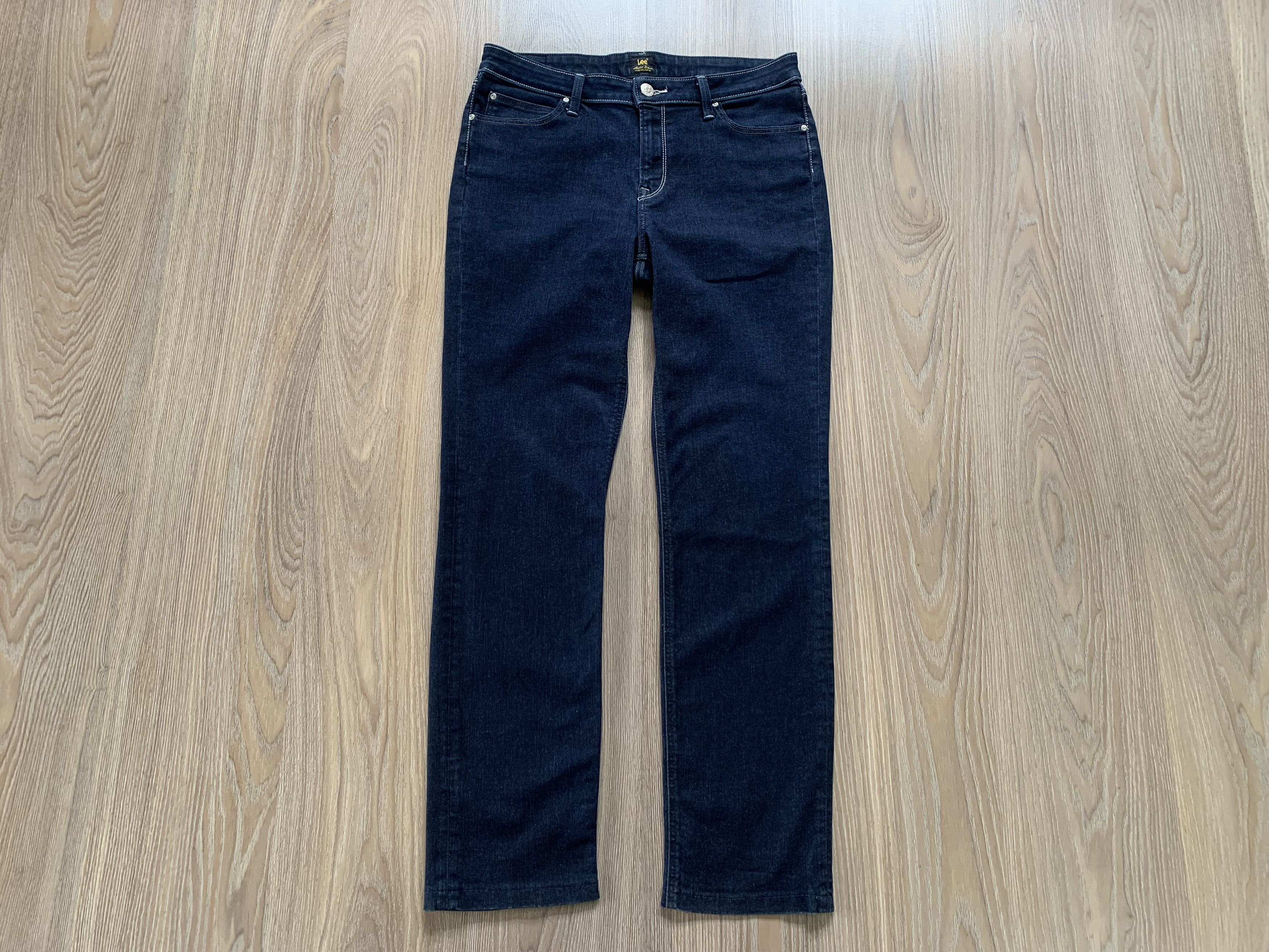 Lee Lee Womens Navy Blue Stretch Jeans Size 32" / US 10 / IT 46 - 2 Thumbnail