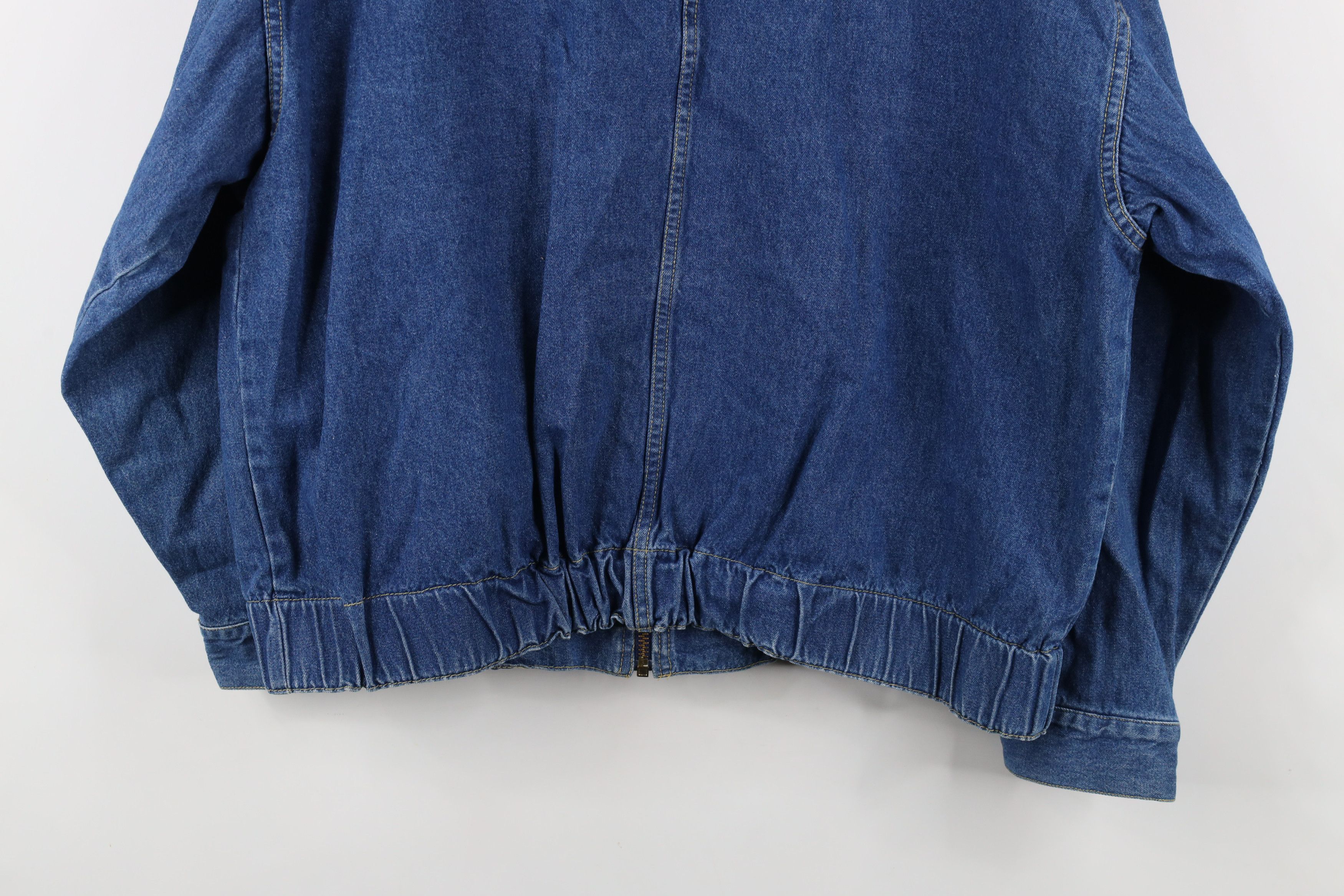 Vintage Vintage 70s Cherokee Denim Jean Bomber Jacket Blue USA Size XL / US 12-14 / IT 48-50 - 12 Thumbnail