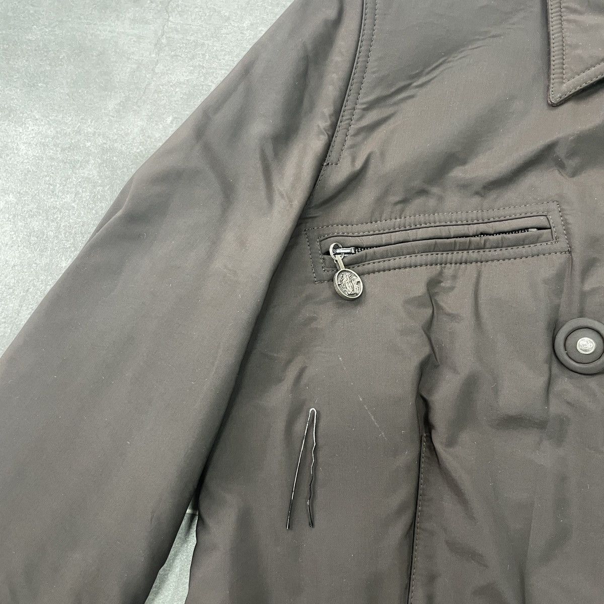 Versace × Vintage Vintage Gianni Versace Women Trench Coat Jacket Size 42 Size M / US 6-8 / IT 42-44 - 10 Thumbnail