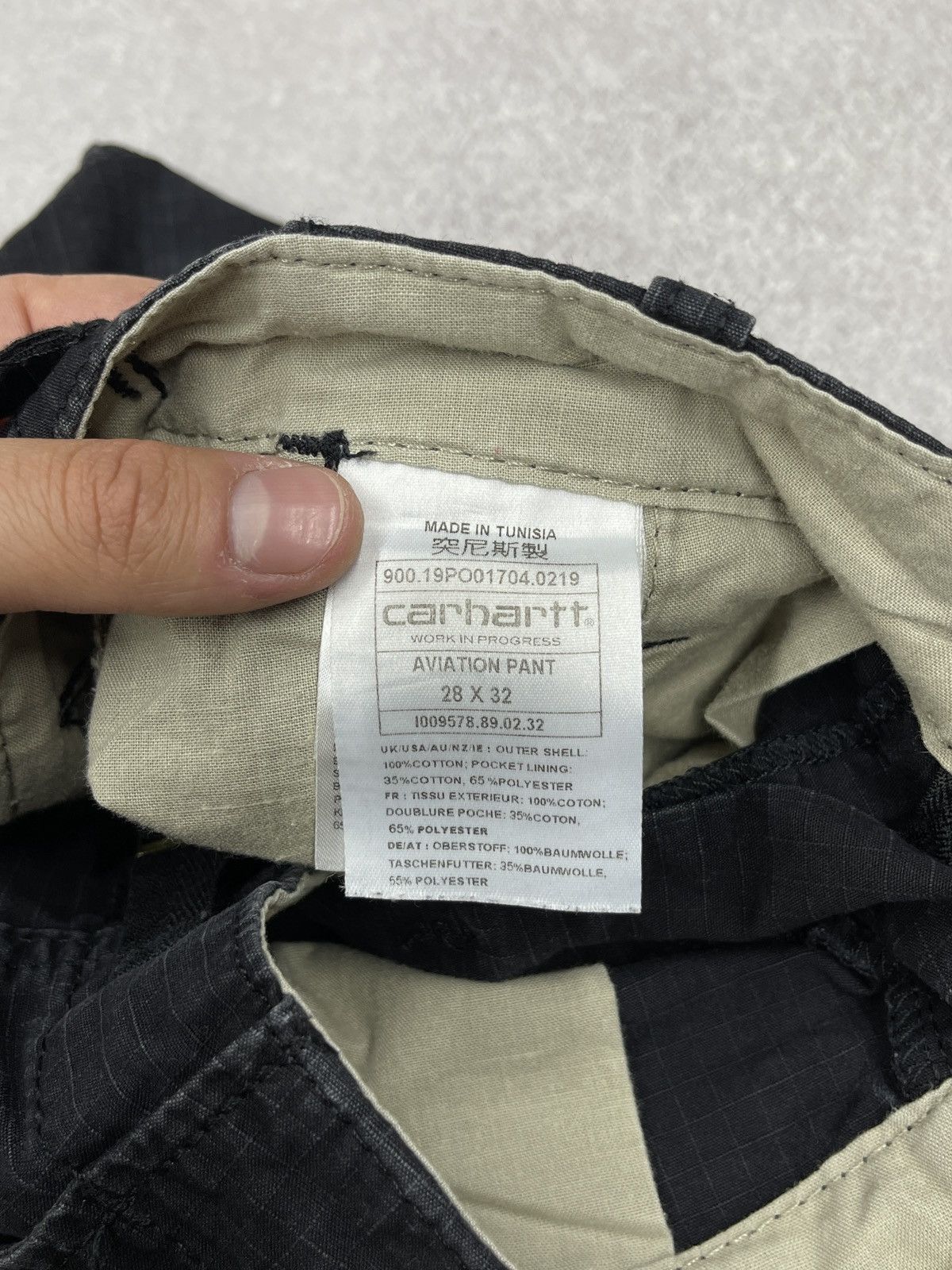 Carhartt Vintage Carhartt WIP Aviation Cargo Pants Black Y2K Size US 28 / EU 44 - 13 Thumbnail