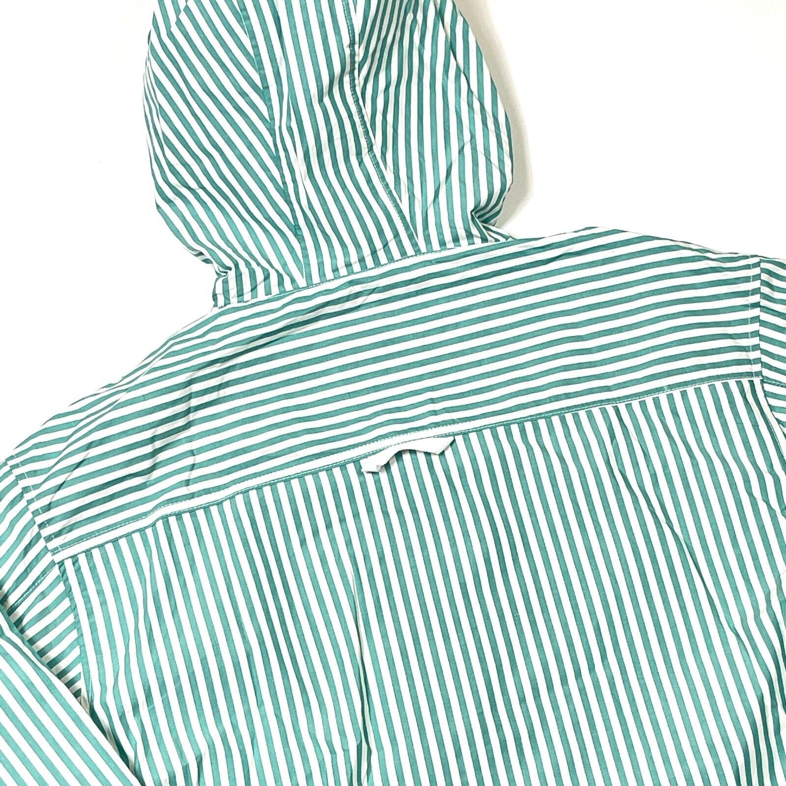 Urban Outfitters urban outfitters teal white striped windbreaker jacket M Size US M / EU 48-50 / 2 - 7 Thumbnail