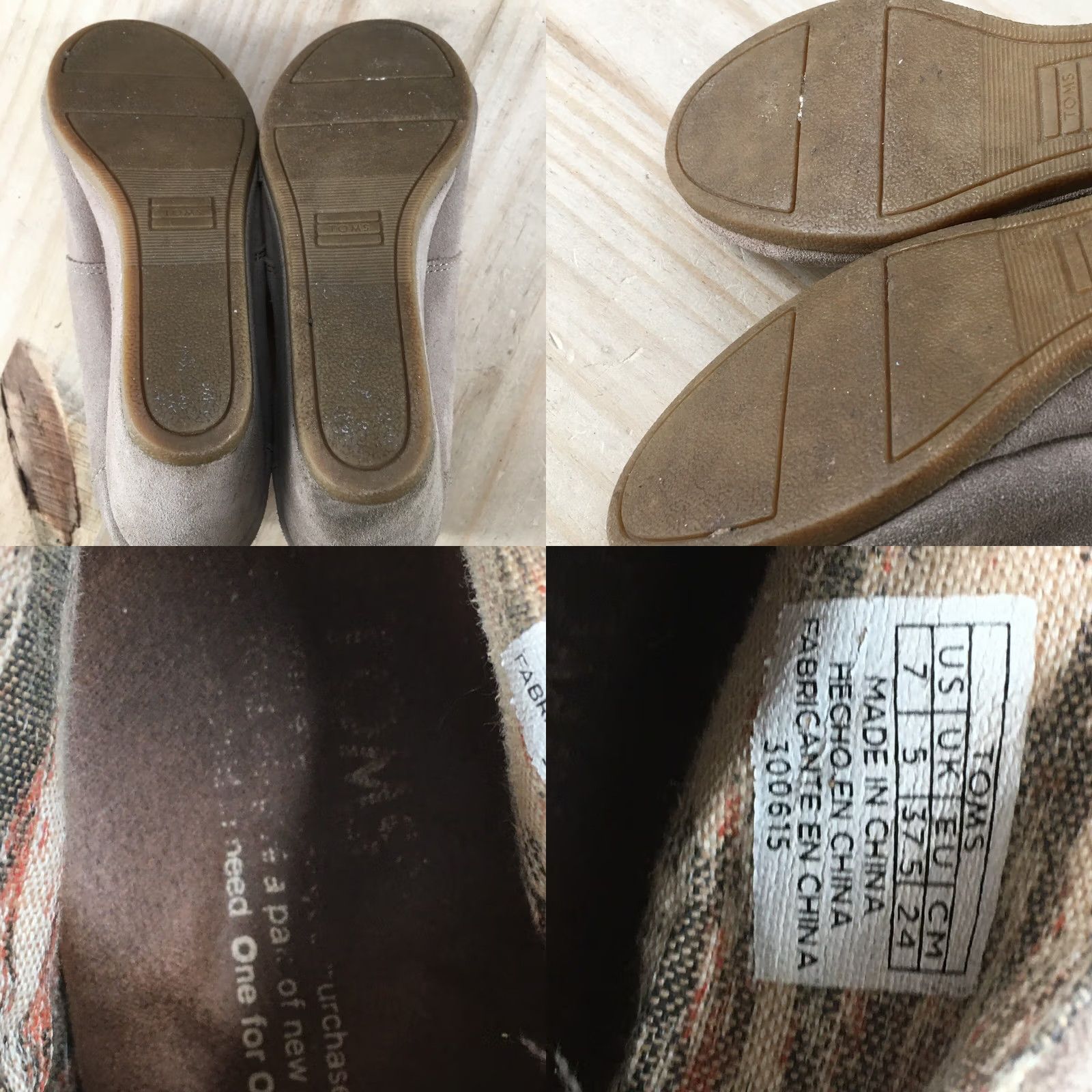 Toms TOMS Boots Womens 7 Desert Wedge Lace Up Ankle Bootie Taupe Suede Casual Brown Size US 7 / IT 37 - 9 Thumbnail