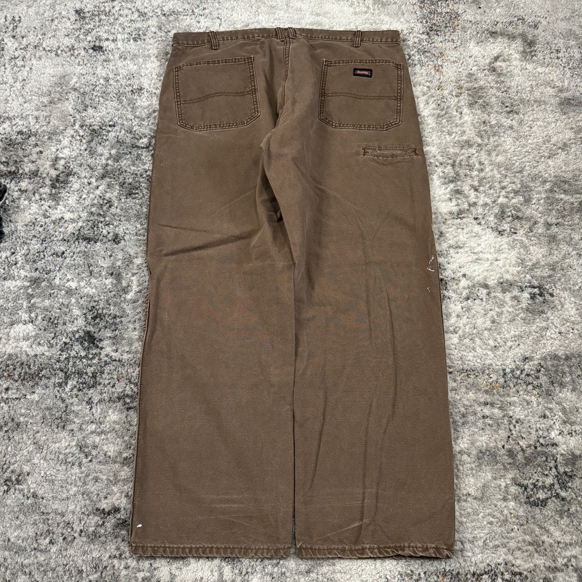 Dickies × Vintage Vintage y2k Dickies brown wide leg carpenter pants Size US 40 / EU 56 - 1 Thumbnail