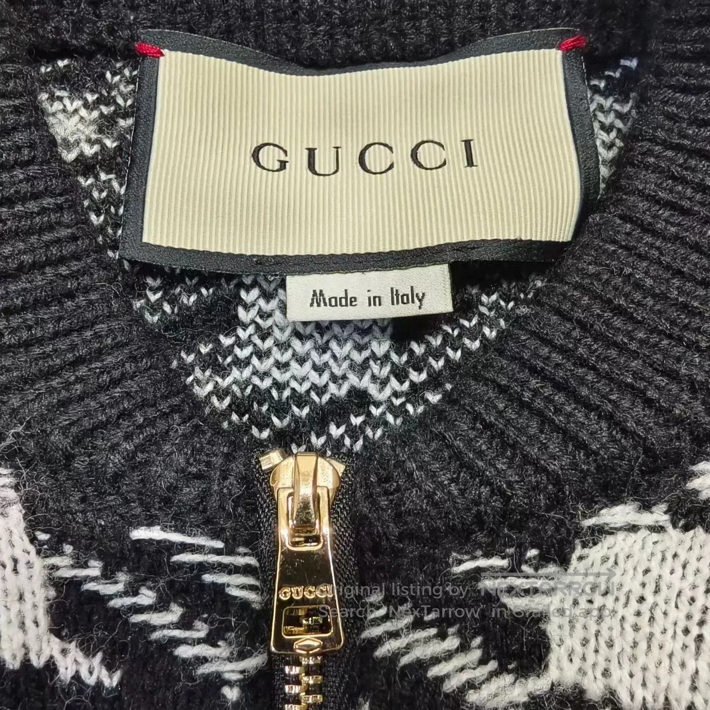 Gucci gucci black and white houndstooth knit jacket. Size L / US 10 / IT 46 - 4 Thumbnail