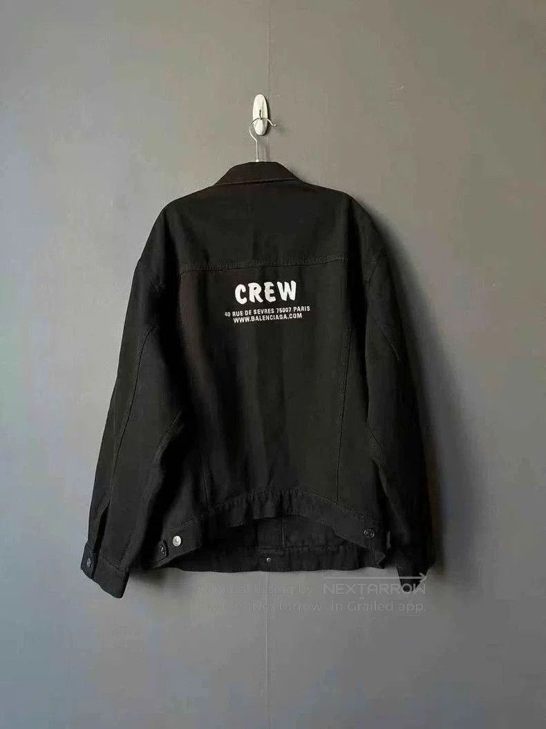 Other Balenciaga Black Crew Denim Jacket. Size US XS / EU 42 / 0 - 2 Thumbnail