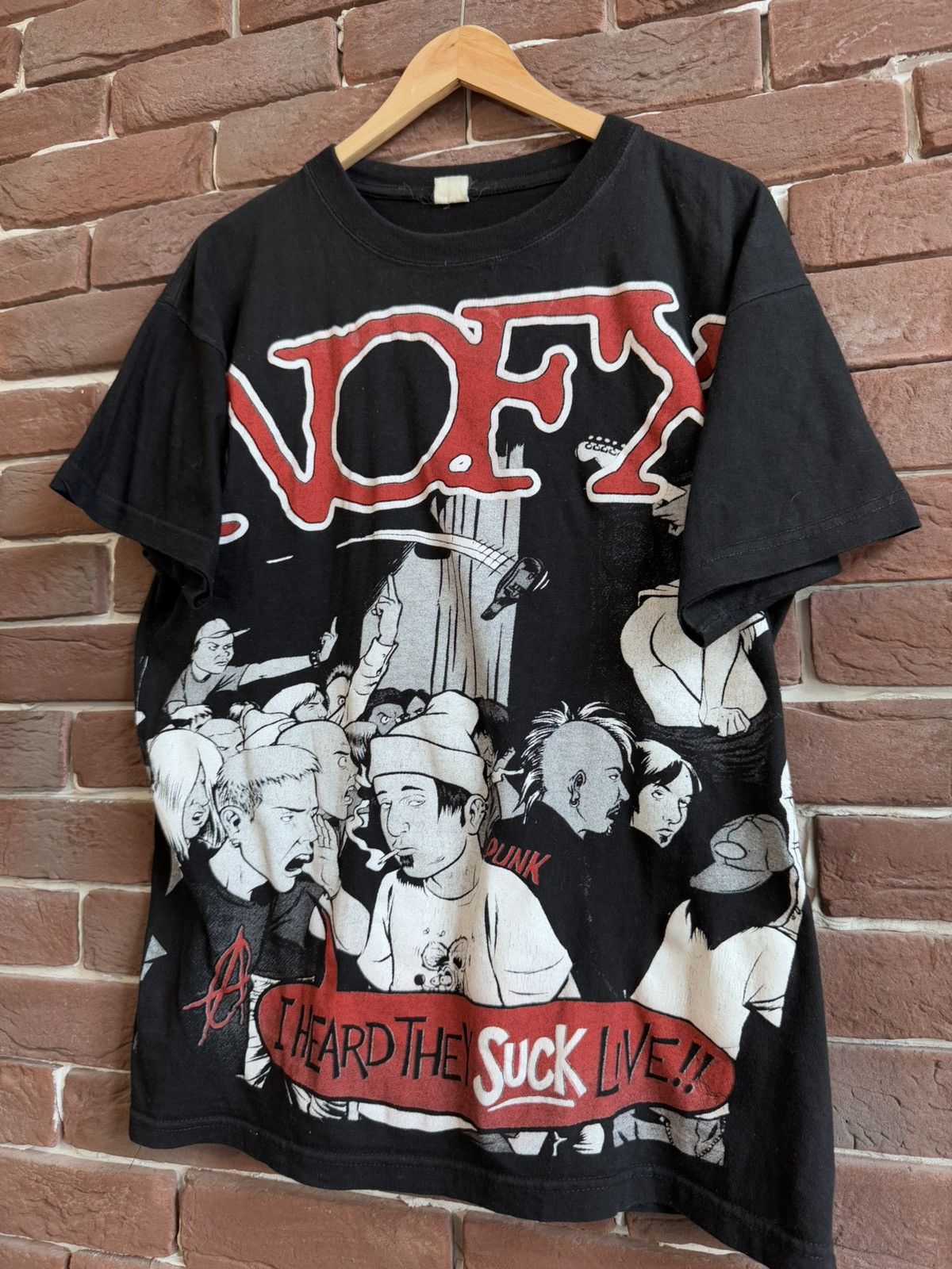 Band Tees Rare Vintage 90s NOFX I Heard The Suck Live Punk Band Tee Size US L / EU 52-54 / 3 - 3 Thumbnail