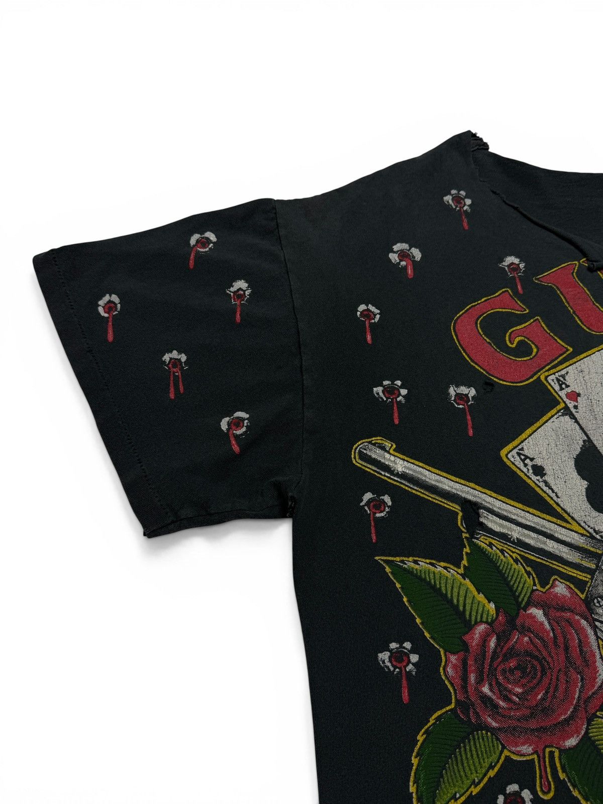 Band Tees Vintage 90’s Guns N Roses AOP Band Tee Shirt Size US XL / EU 56 / 4 - 5 Thumbnail