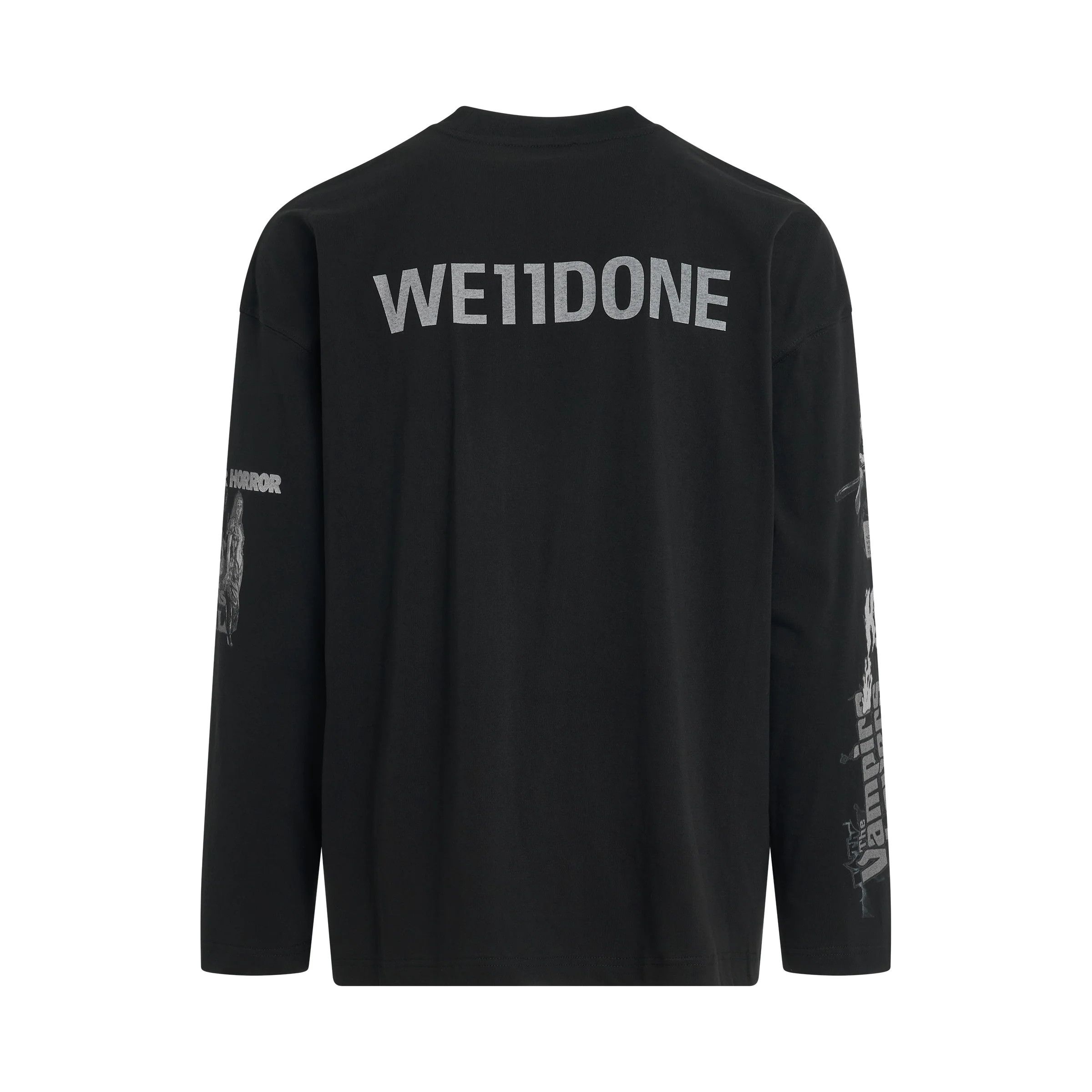 WE11DONE o1mris0824 Horror Collage T-Shirt in Black Size US L / EU 52-54 / 3 - 4 Thumbnail