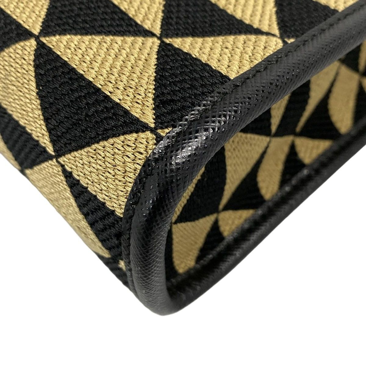 Prada PRADA Prada Symbol Embroidered Fabric Mini Bag Tote Bag Size ONE SIZE - 8 Thumbnail