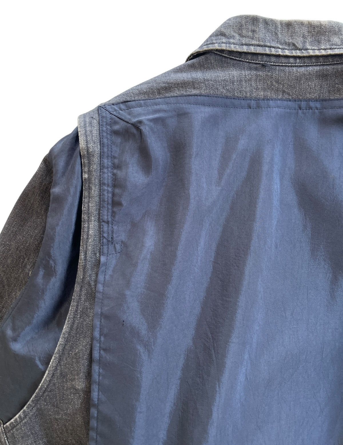 Pink House 1980s Washed Black Denim Bomber Jacket Size US XL / EU 56 / 4 - 14 Thumbnail